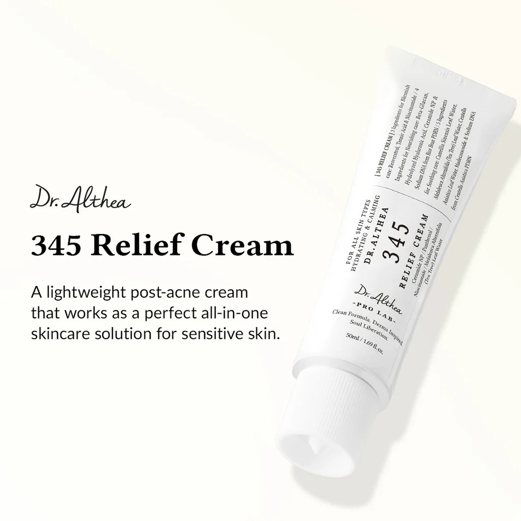 Dr.Althea 345 Relief Cream, Barrier Repair, Barrier repair Cream, skin barrier,