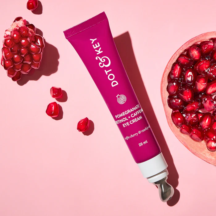 Dot & Key Pomegranate Retinol + Caffeine Eye Cream, Coffee Cherry & Rosehip Oil, Depuffs Under Eyes