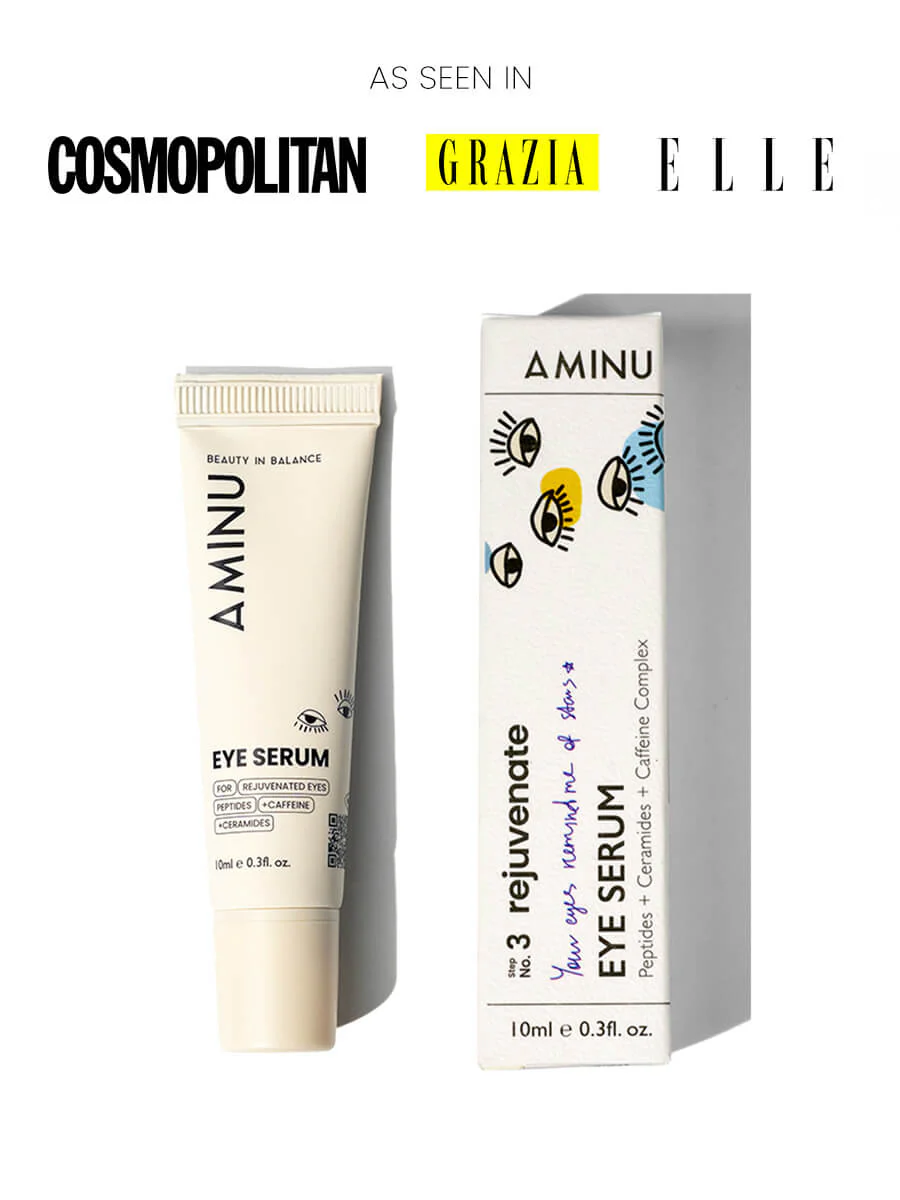 Aminu Eye Serum – Peptide, Caffeine, HA + 15 Actives for Dark Circles, Puffiness, Wrinkles, Fine Lines