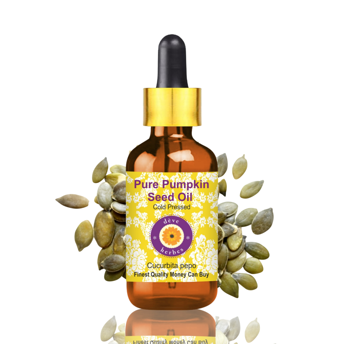Hair oil, Picture of Deve Herbs Pumpkin Seed Oil